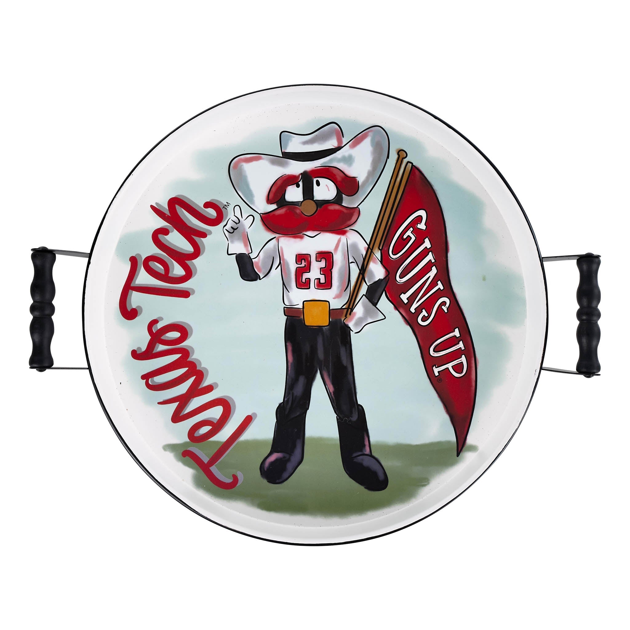 Texas Tech Mascot Enamel Tray