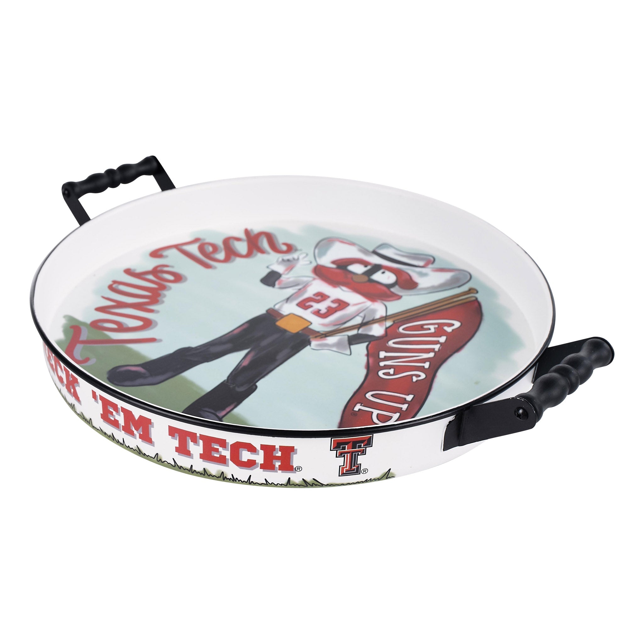 Texas Tech Mascot Enamel Tray