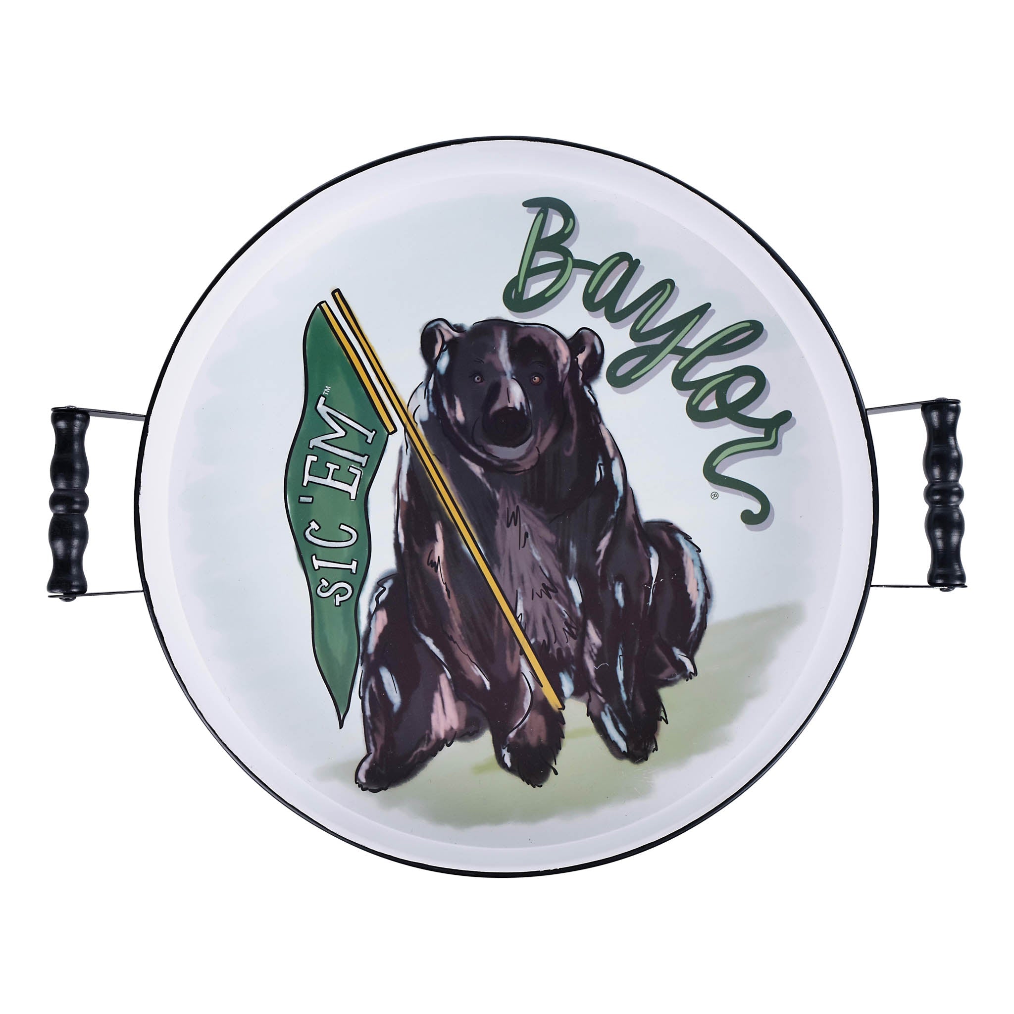 Baylor Mascot Enamel Tray