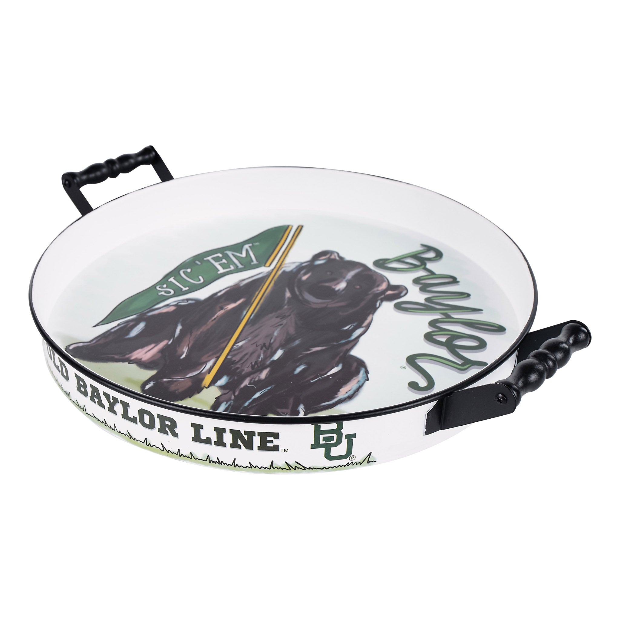 Baylor Mascot Enamel Tray