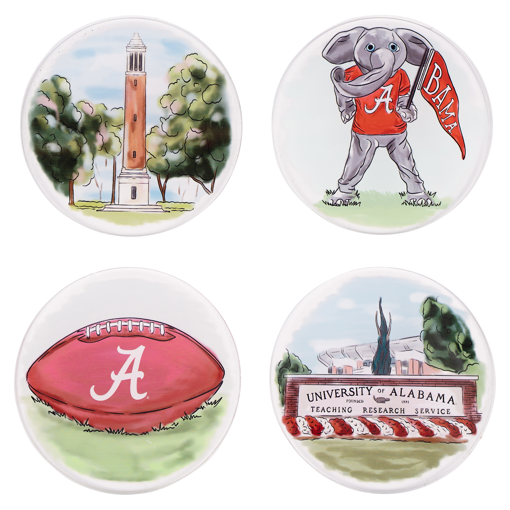 Alabama Coaster Set/4