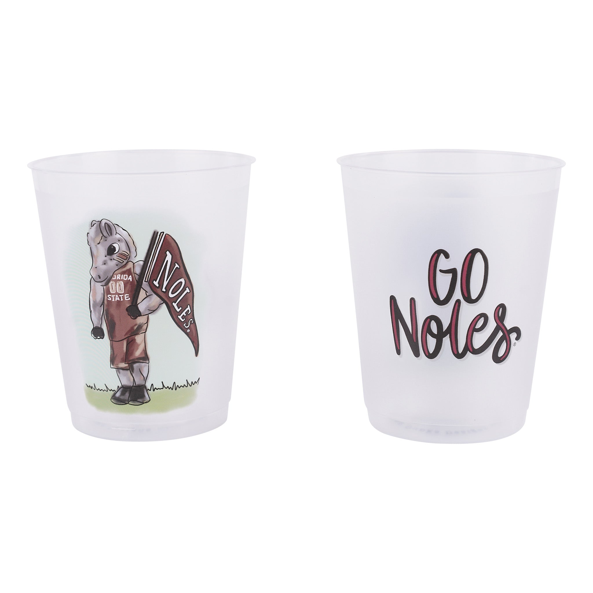 Florida State Mascot Frosted Cups Set/8