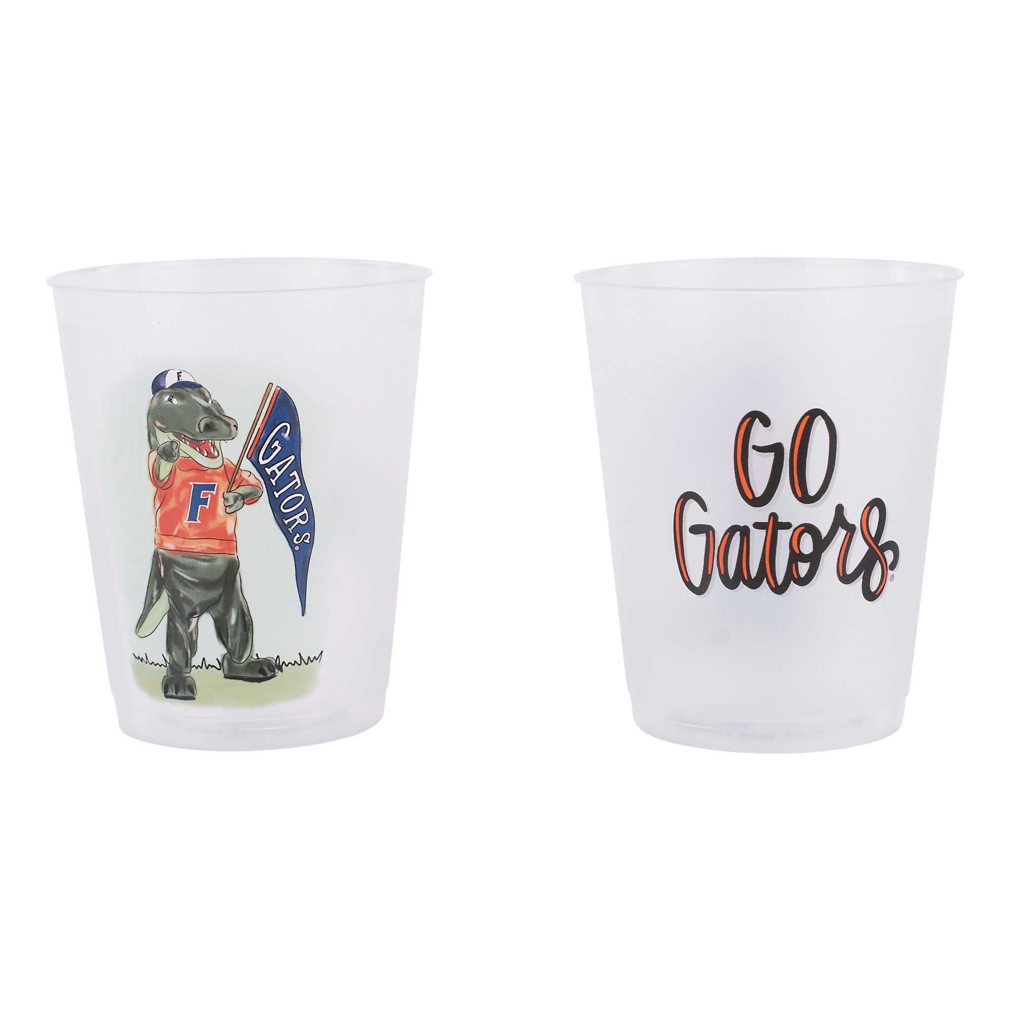 Florida Mascot Frosted Cups Set/8