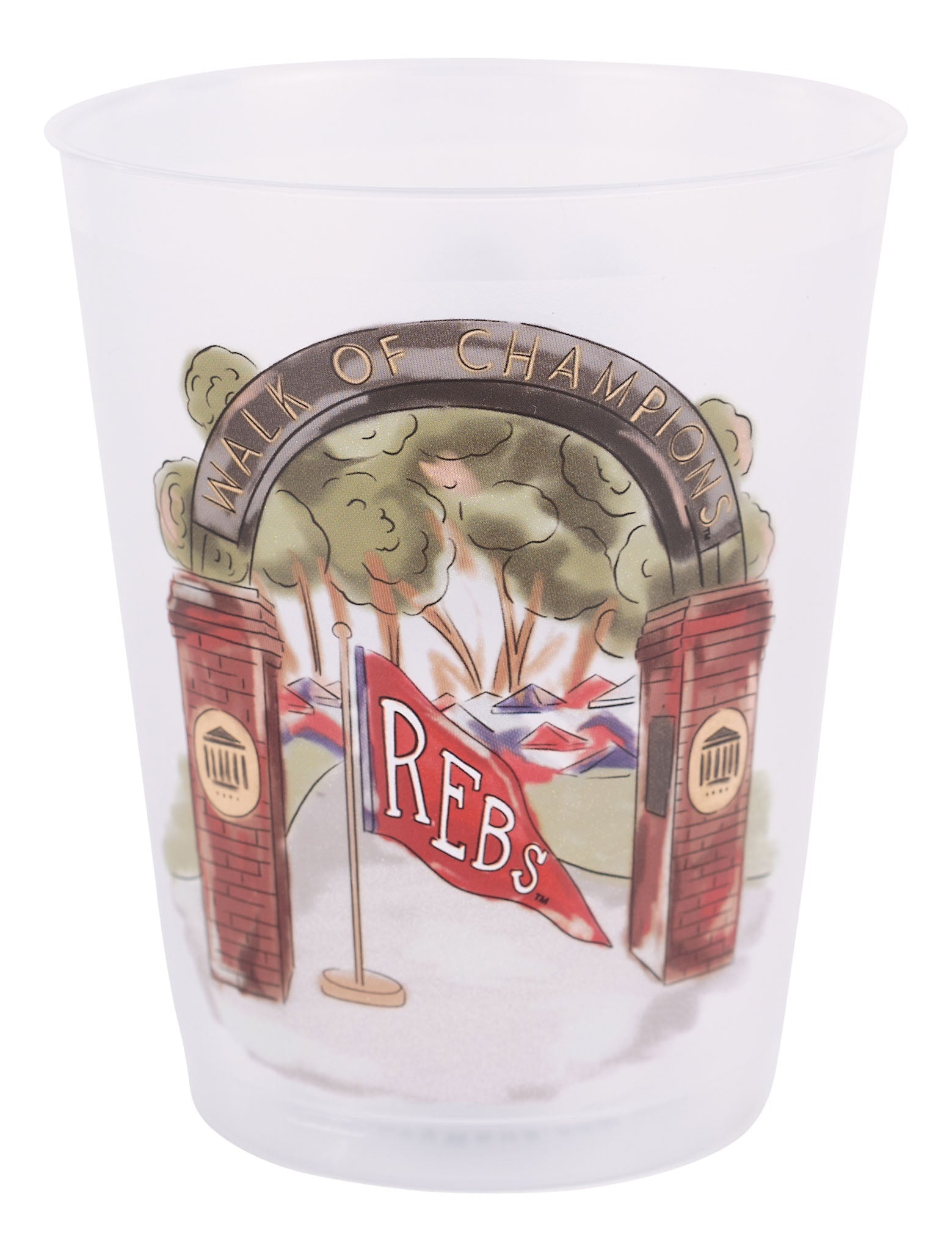 Ole Miss Mascot Frosted Cups Set/8