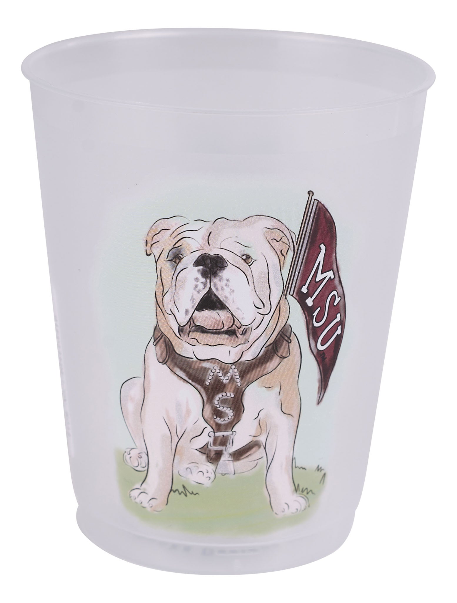 Mississippi State Mascot Frosted Cups Set/8