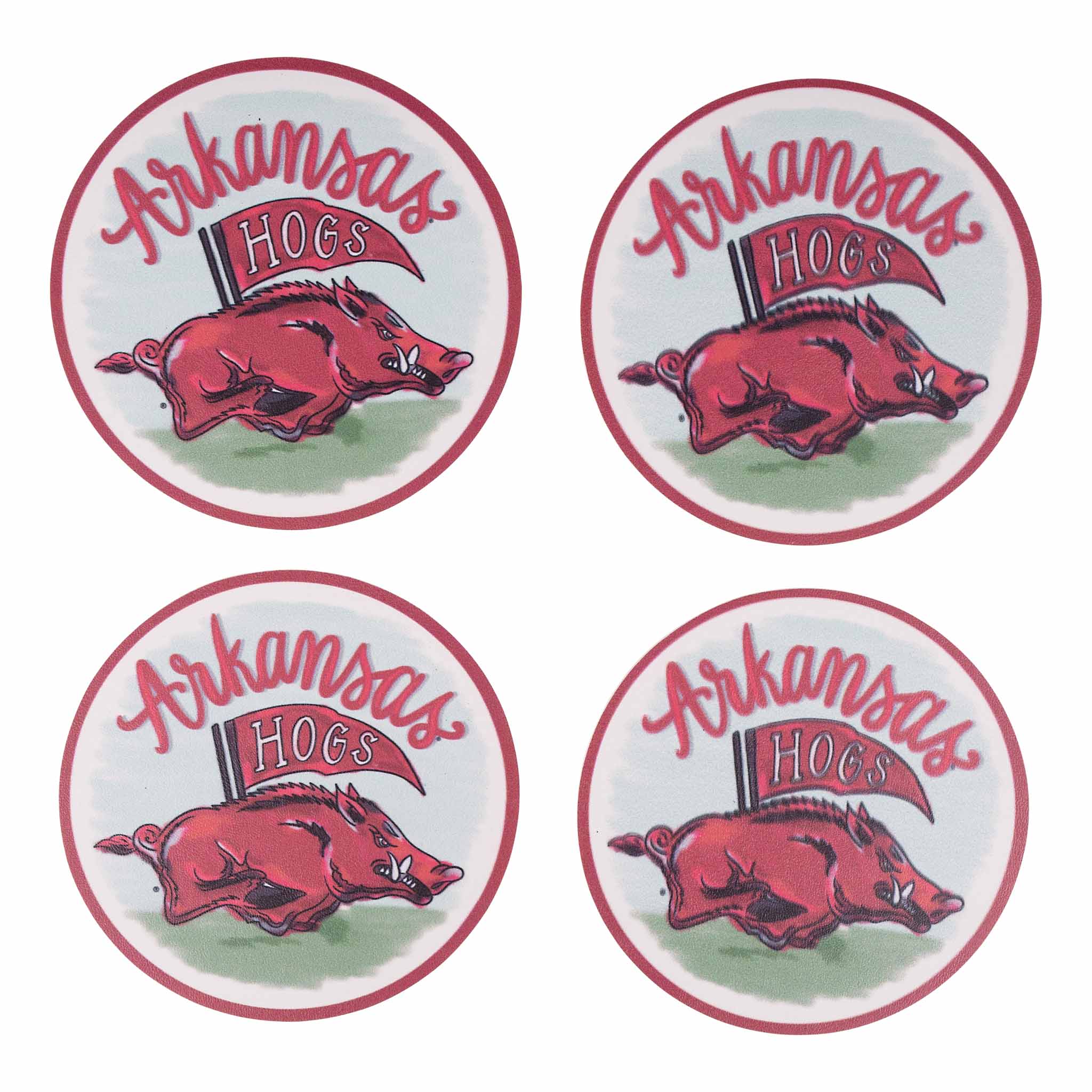 Arkansas Mascot Coaster Set/4