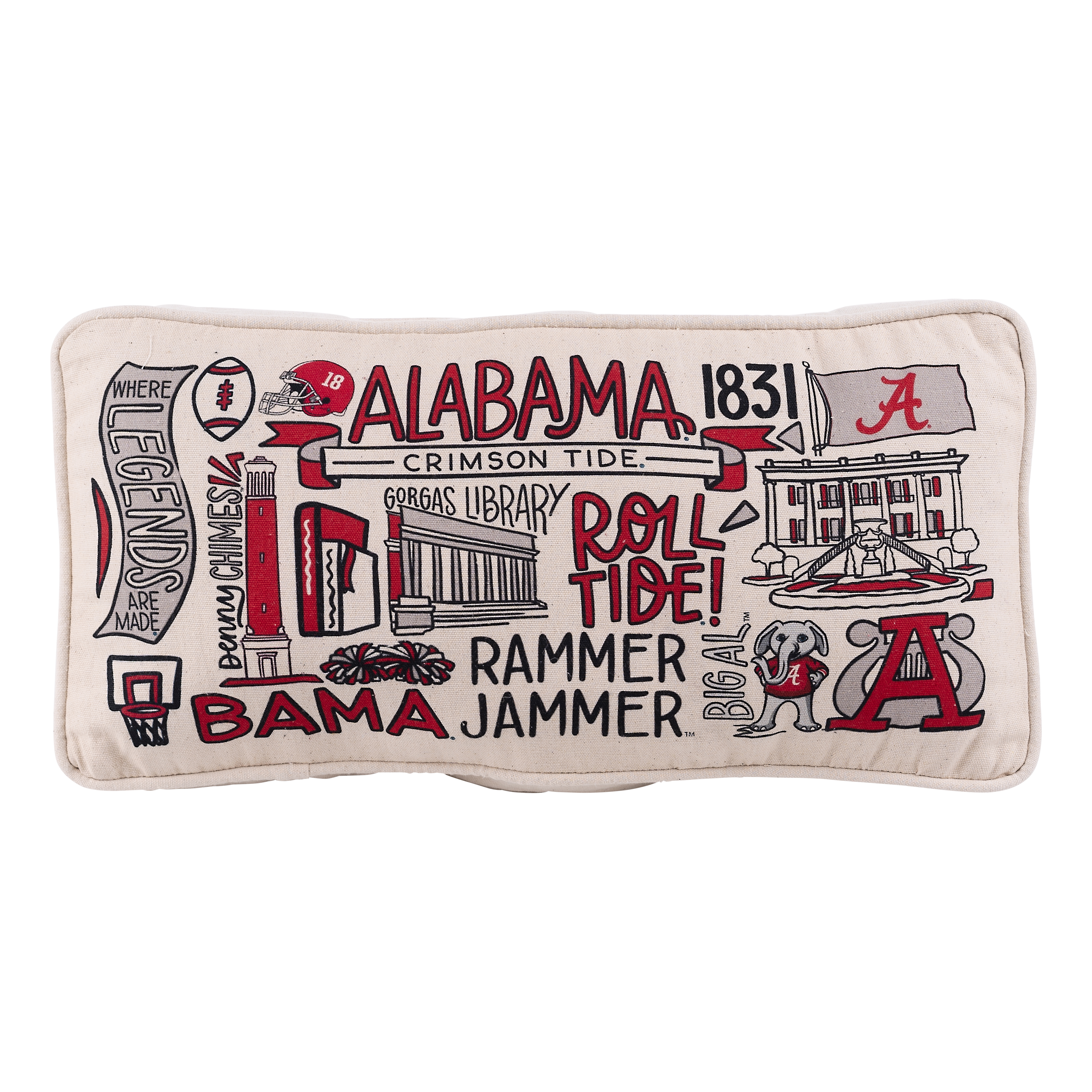 Alabama Collage Pillow