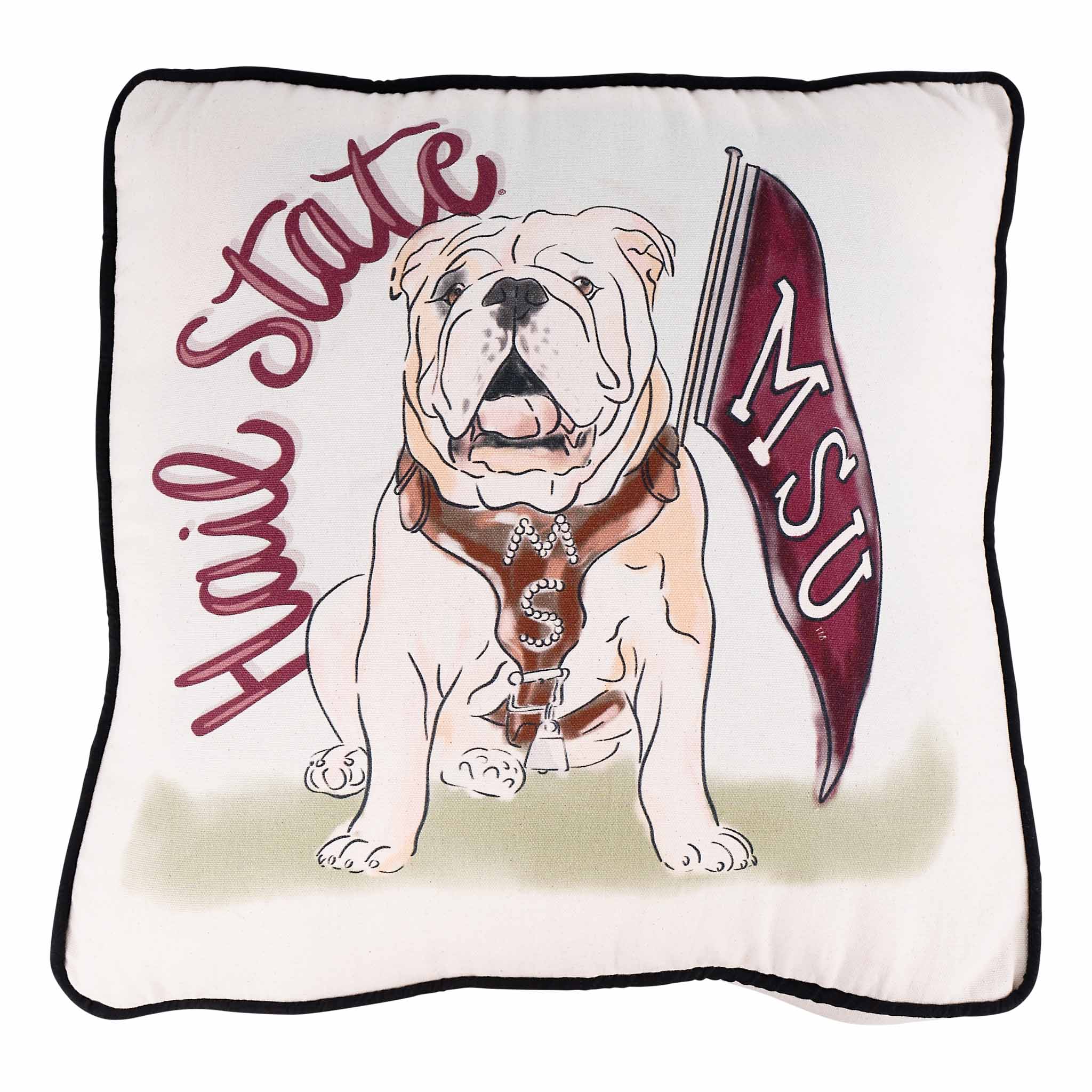 Mississippi State Mascot Pillow