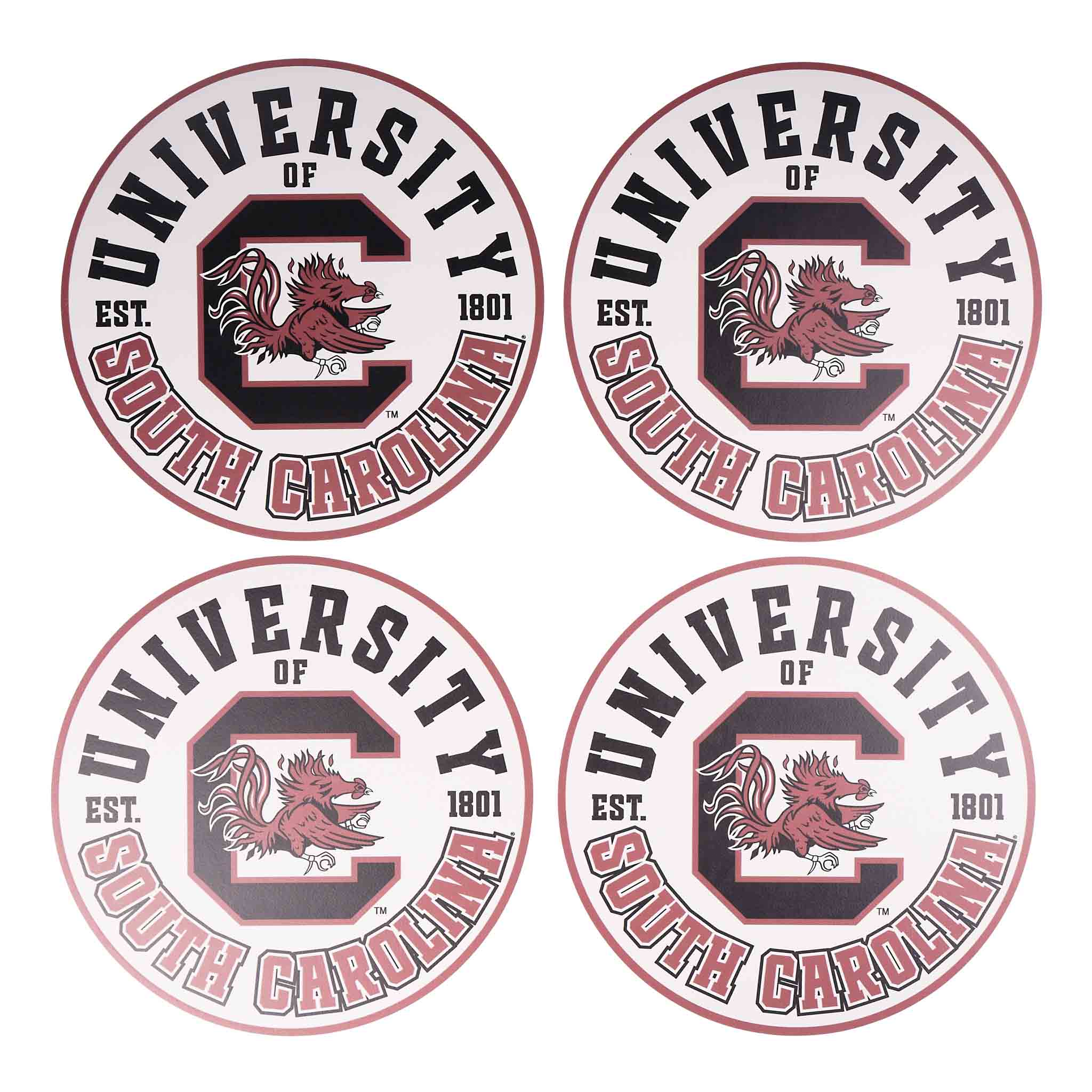 South Carolina Retro Placemat Set/4