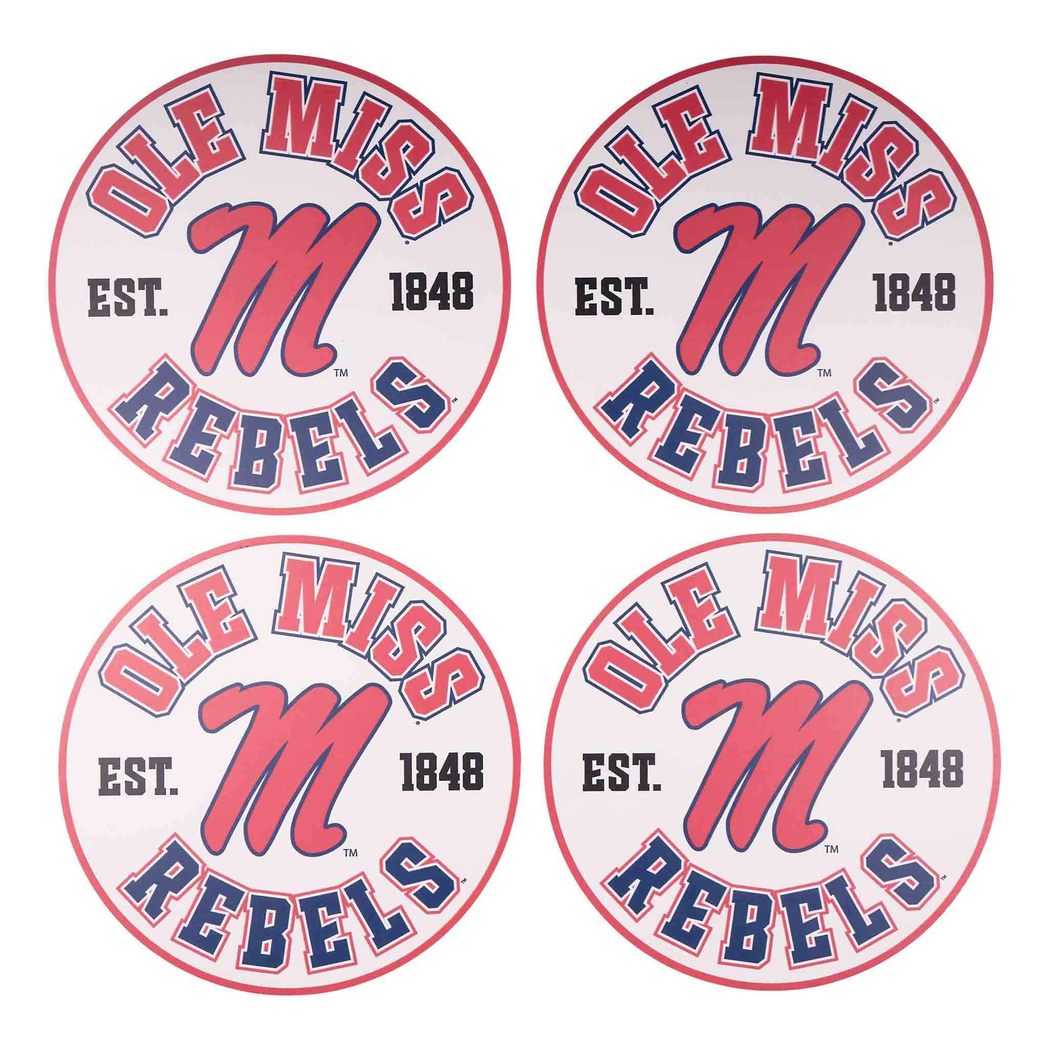 Ole Miss Retro Placemat Set/4