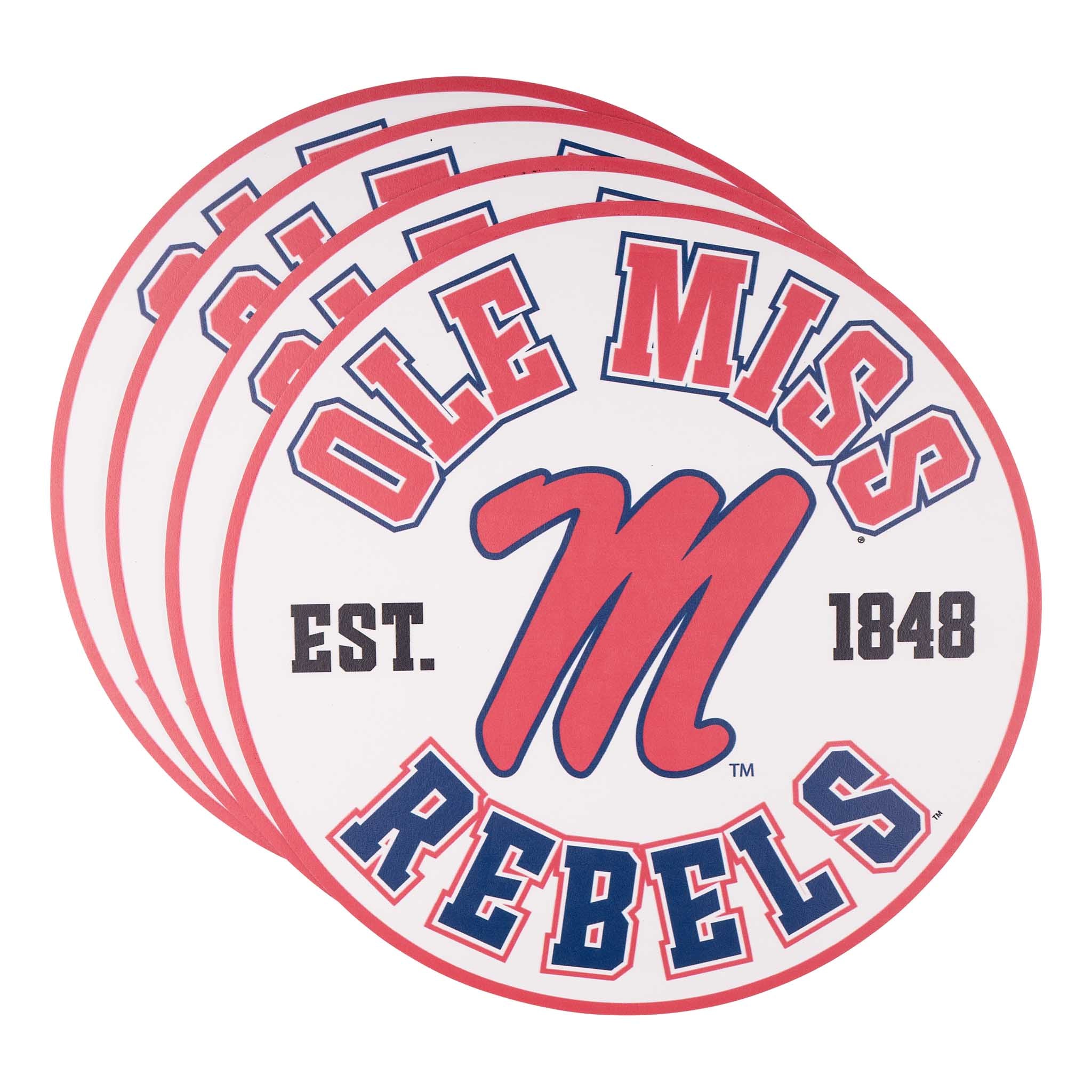 Ole Miss Retro Placemat Set/4
