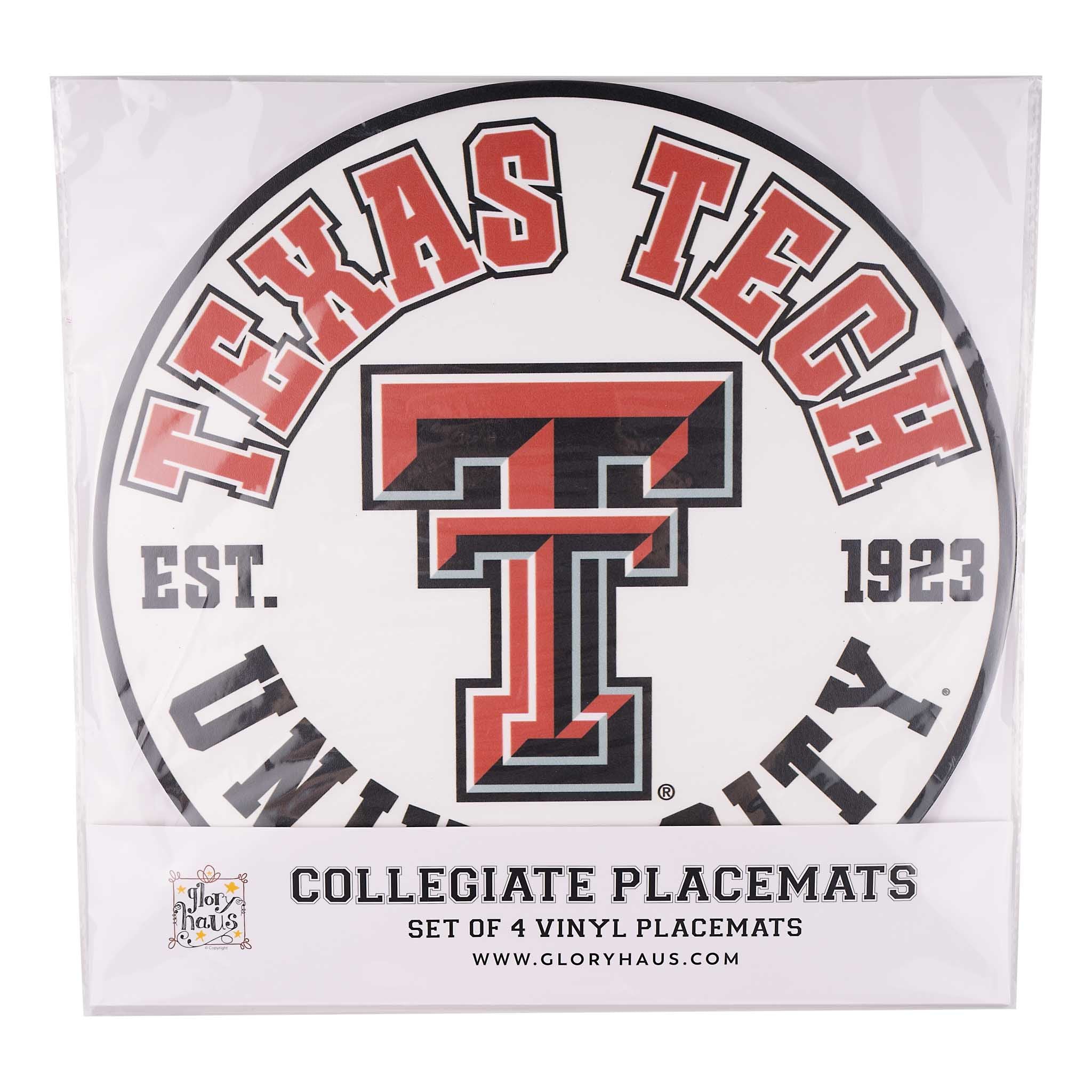Texas Tech Retro Placemat Set/4