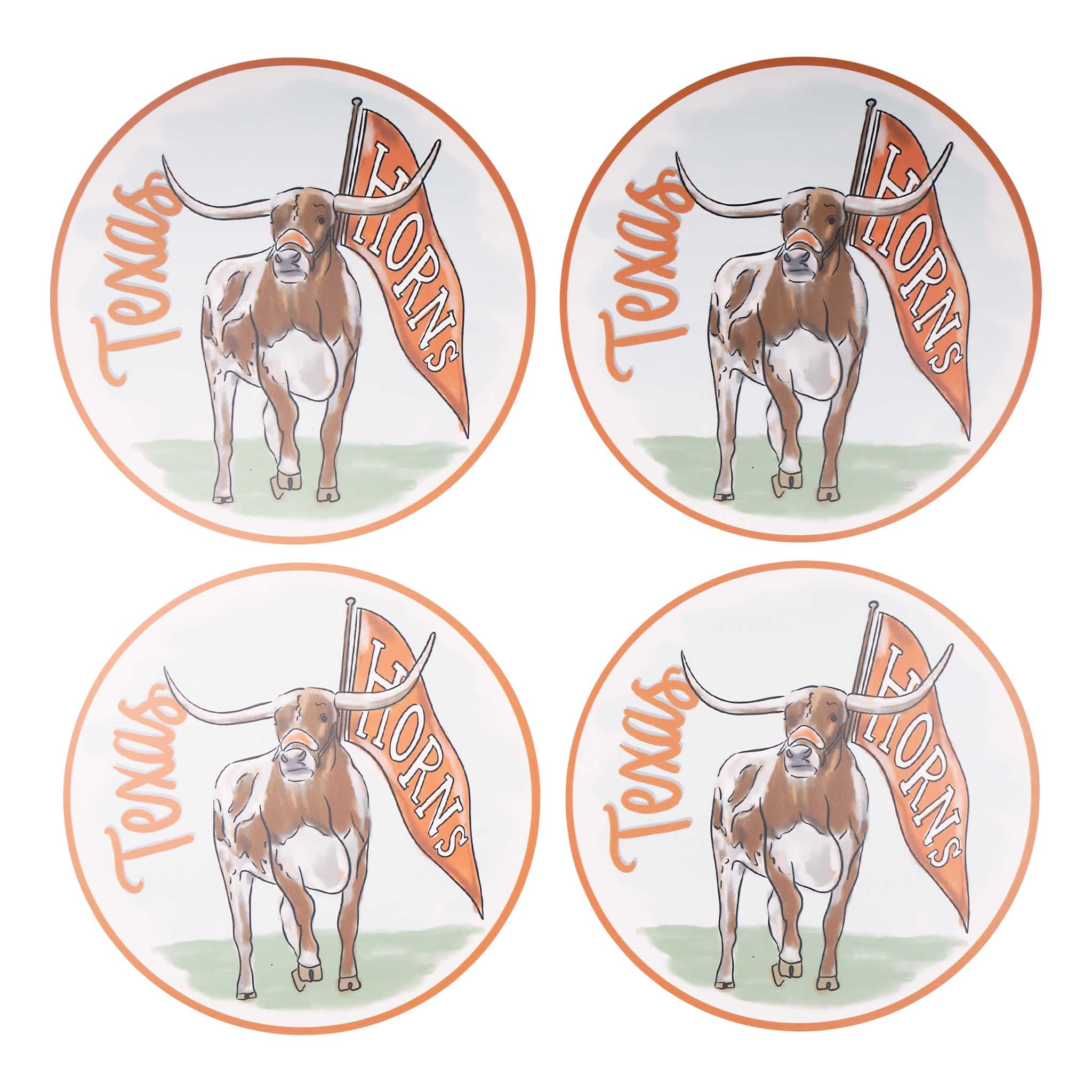 Texas Mascot Placemat Set/4