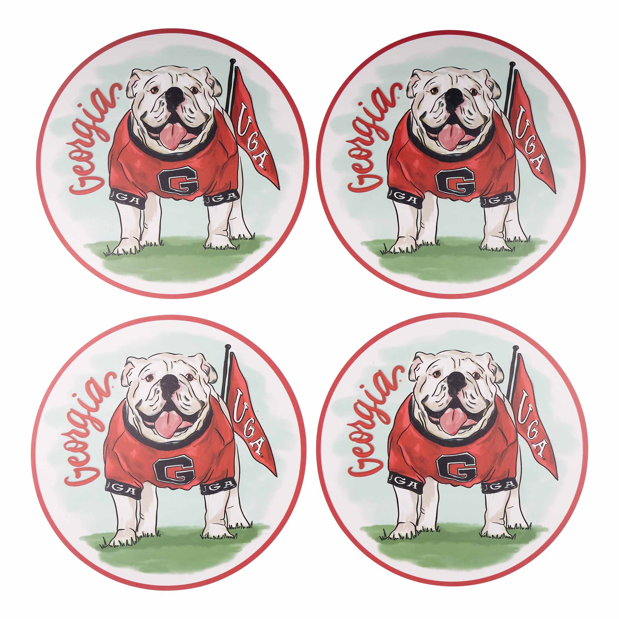 Georgia Mascot Placemat Set/4