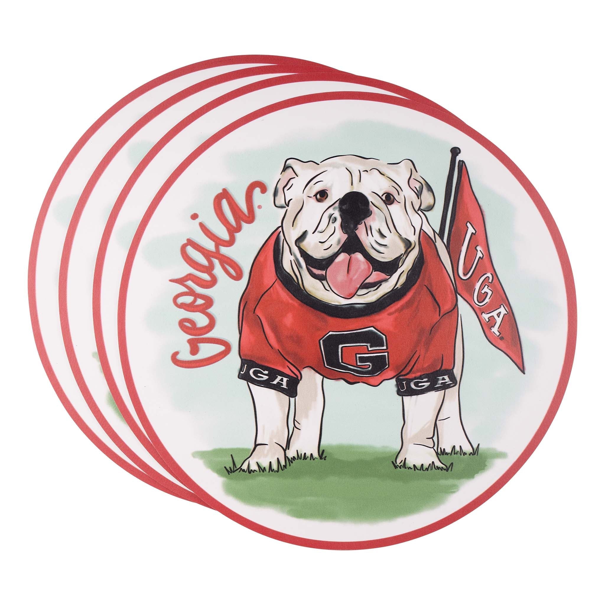Georgia Mascot Placemat Set/4
