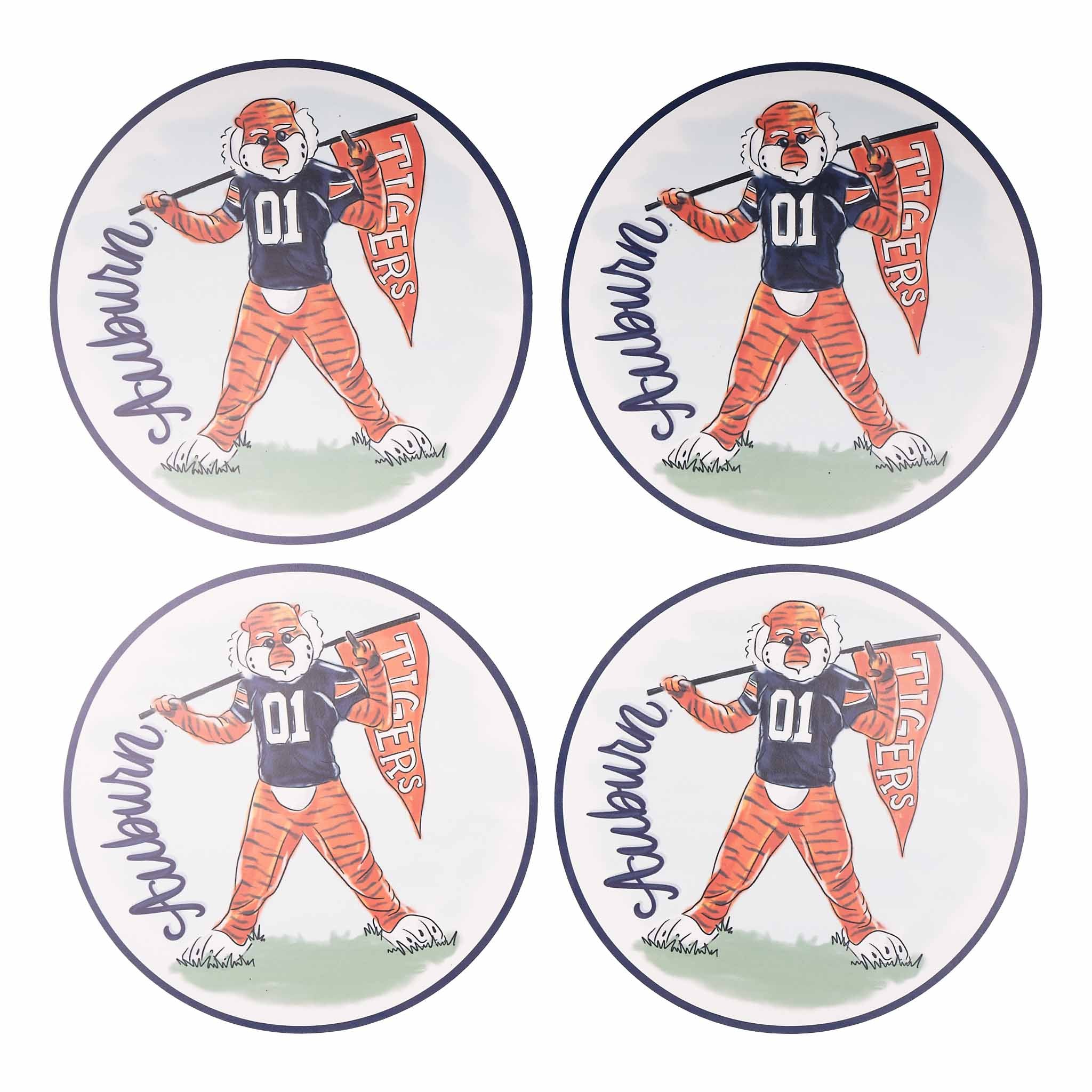 Auburn Mascot Placemat Set/4