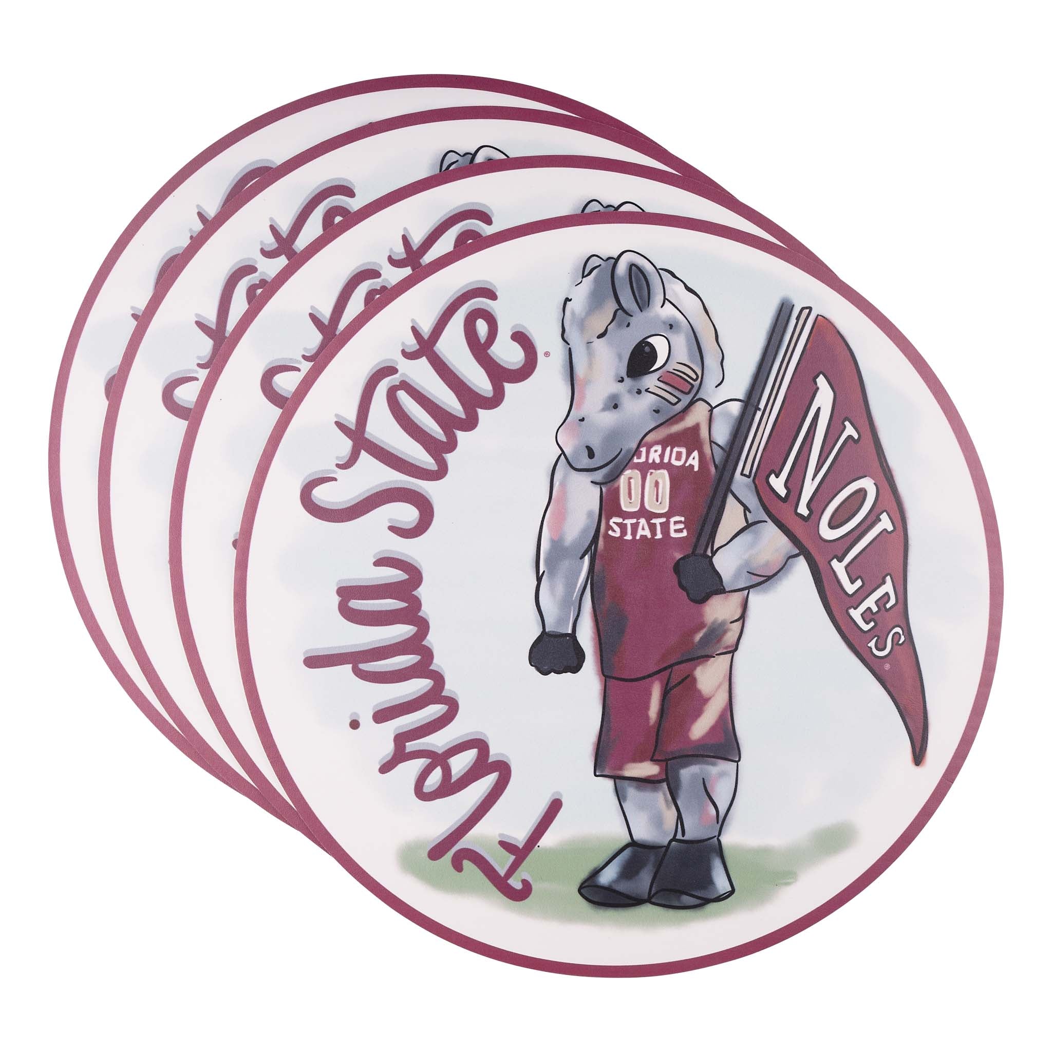 Florida State Mascot Placemat Set/4