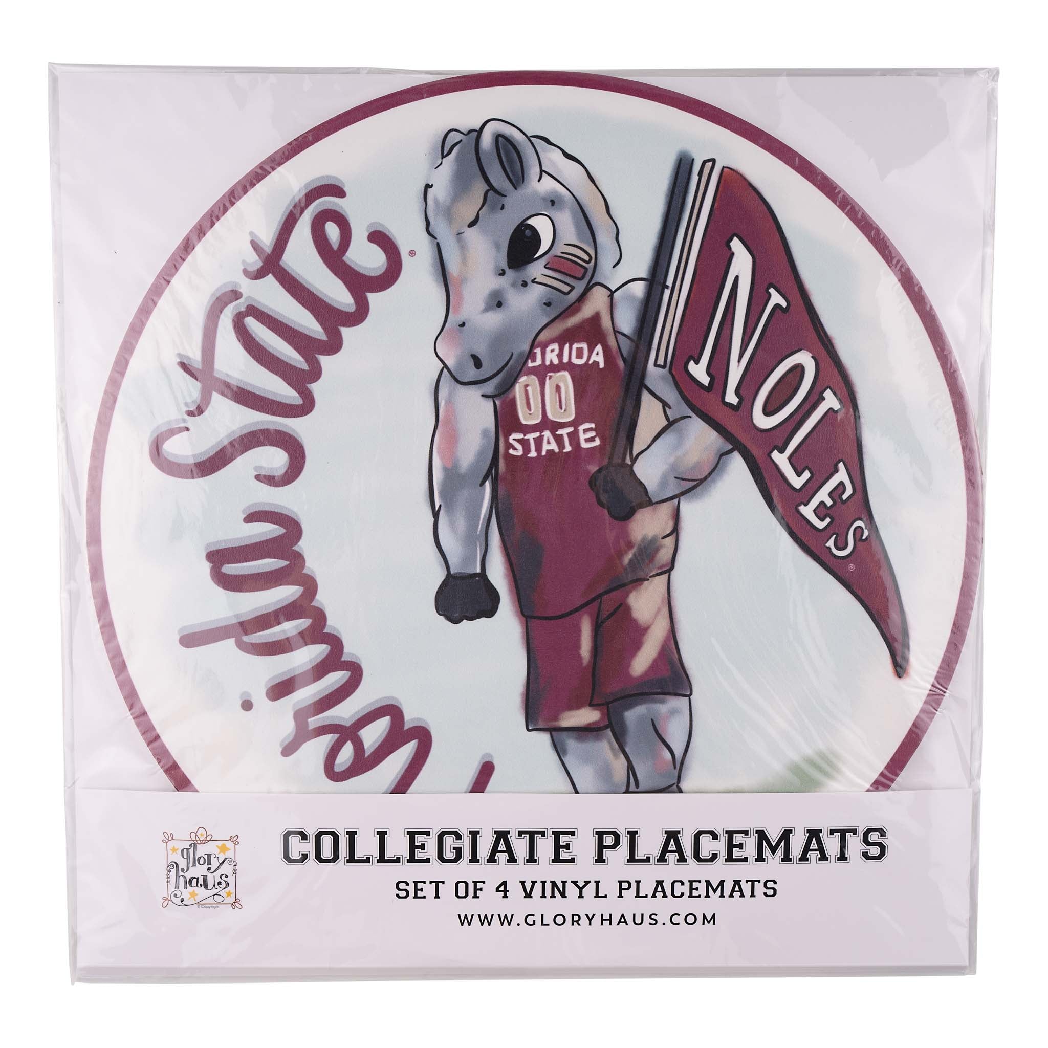 Florida State Mascot Placemat Set/4