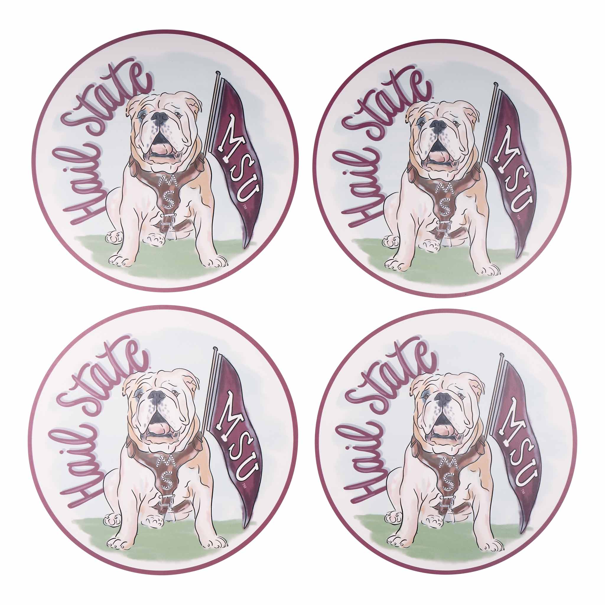 Mississippi State Mascot Placemat Set/4