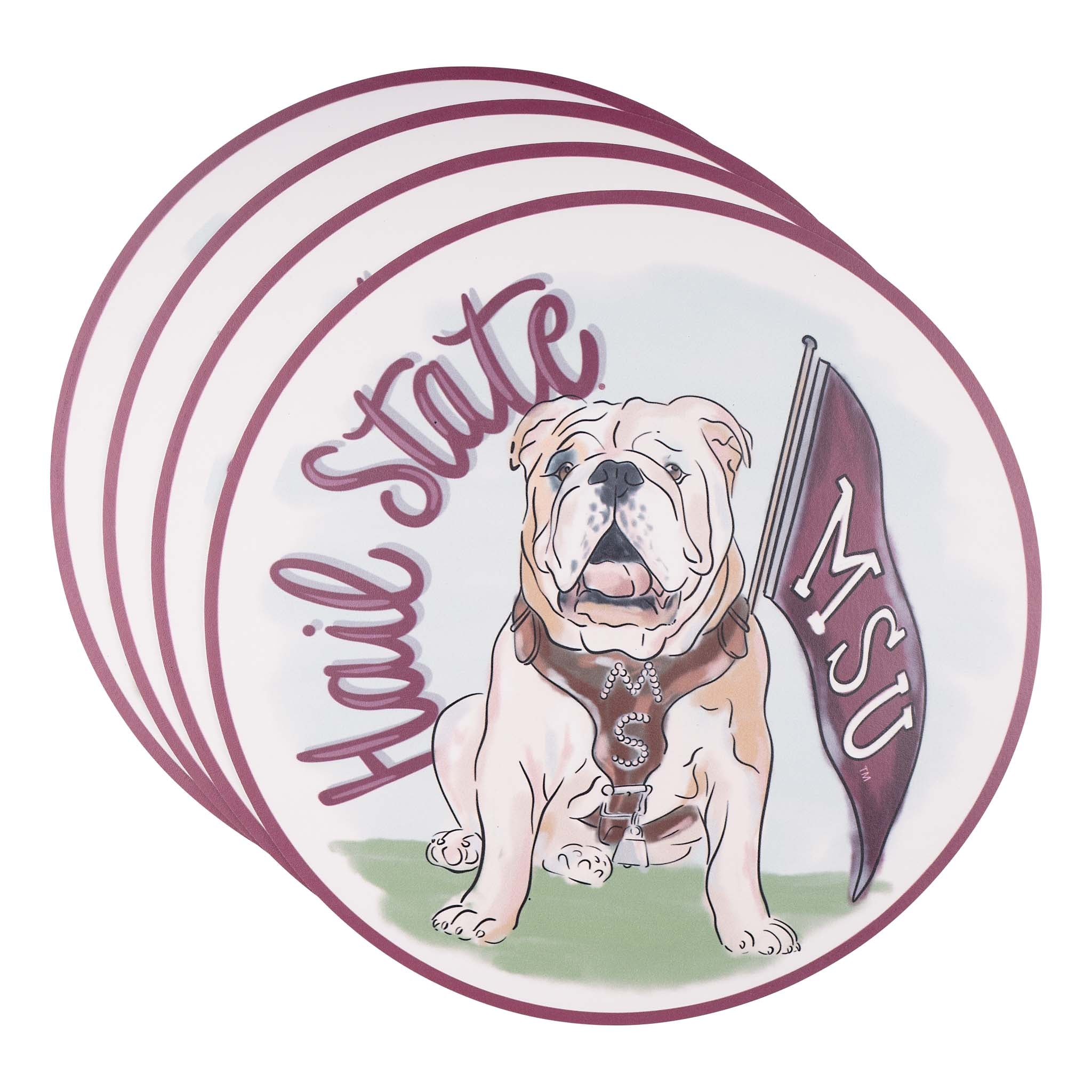 Mississippi State Mascot Placemat Set/4