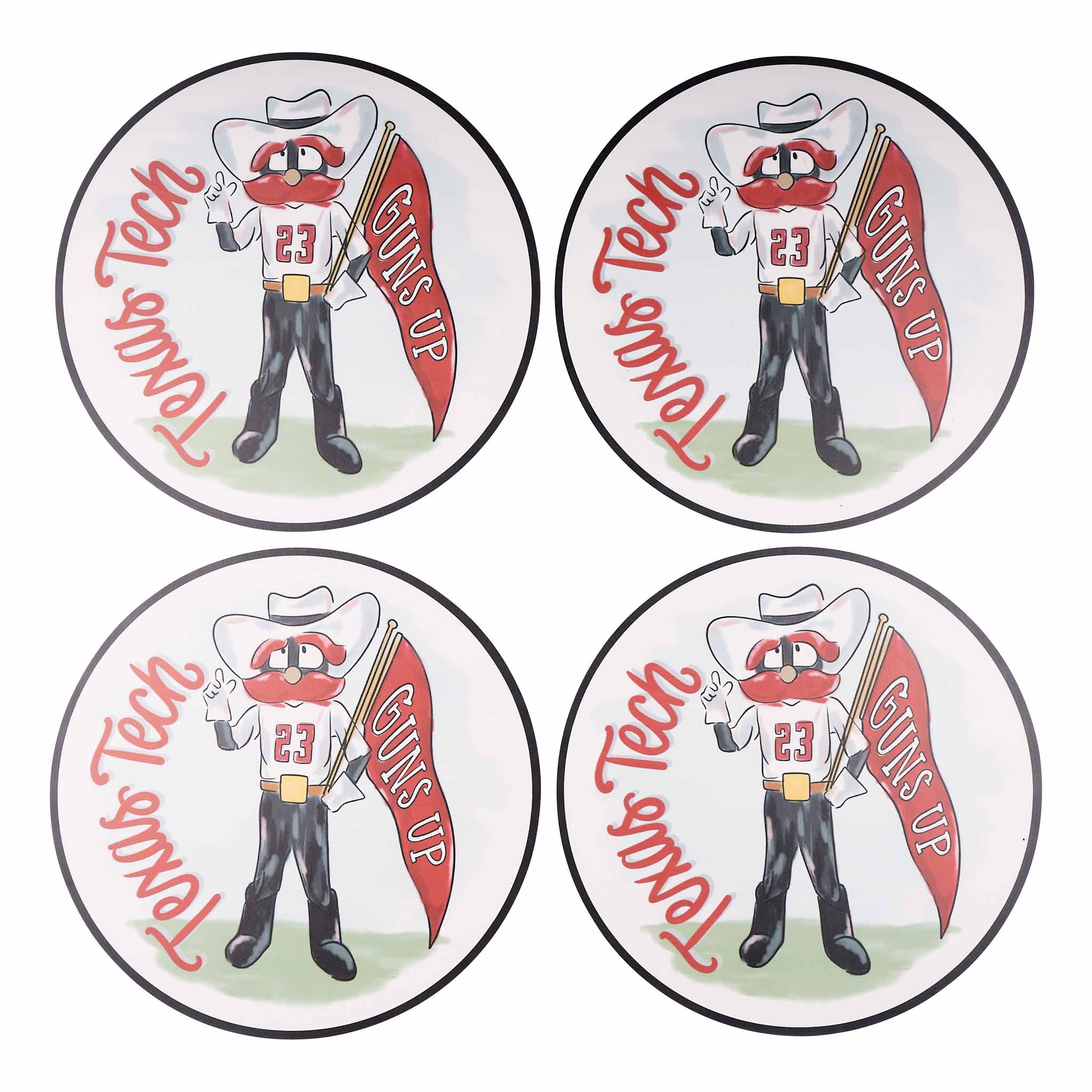 Texas Tech Mascot Placemat Set/4