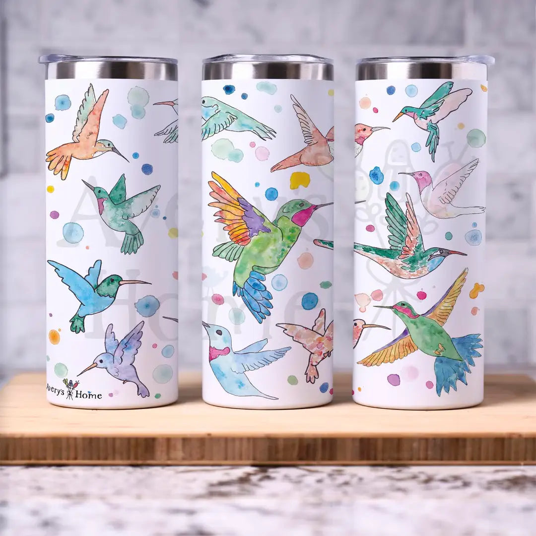 Hummingbirds 20 oz Skinny Tumbler