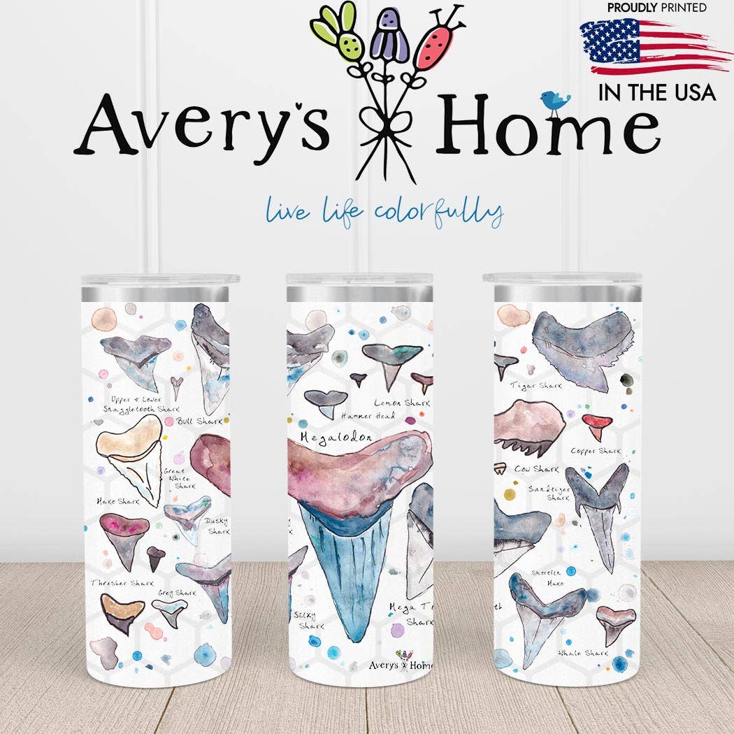 Shark Tooth 20 oz Skinny Tumbler