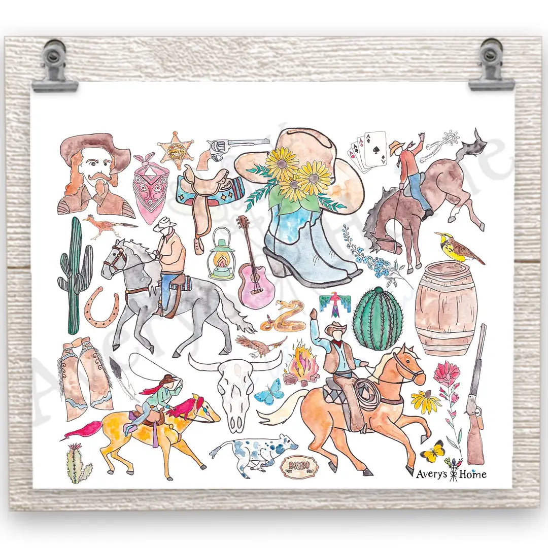 Wild West 20 oz Skinny Tumbler