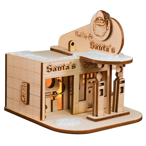 Santa's Sleigh Station Ornament