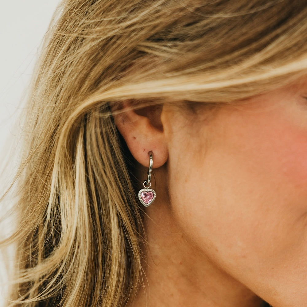 Aphrodite Heart Dangle Earrings - WATERPROOF
