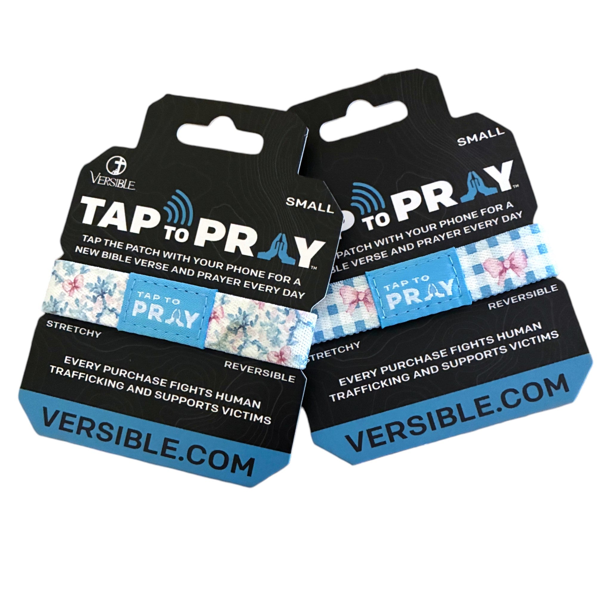 Tap To Pray® Wristband – Blue Belle