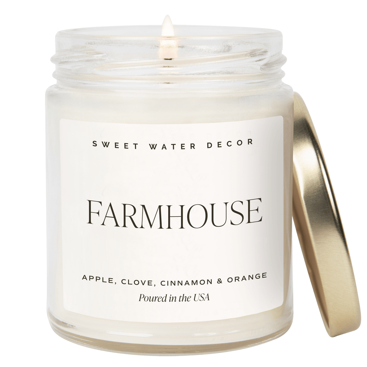 Farmhouse Soy Candle - Clear Jar - 9 oz