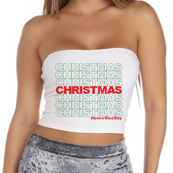 Christmas Repeat Tube Top