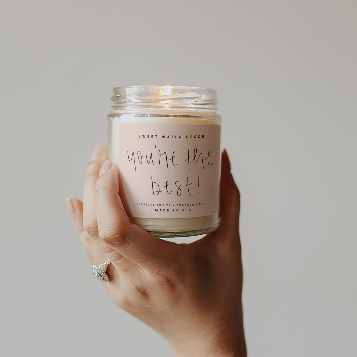 You're The Best! Soy Candle - Clear Jar - 9 oz (Island Air)
