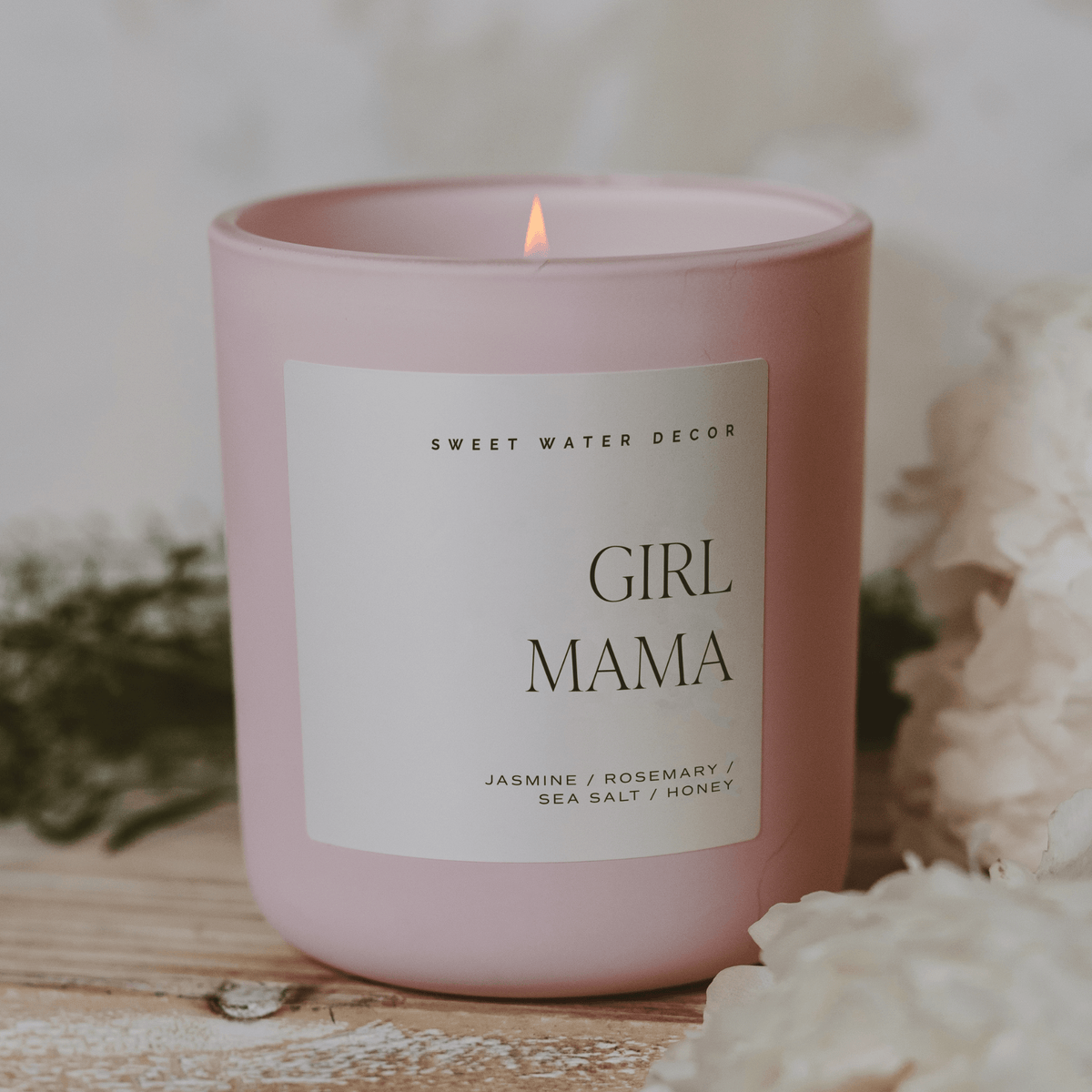 Girl Mama Soy Candle - Pink Matte Jar - 15 oz