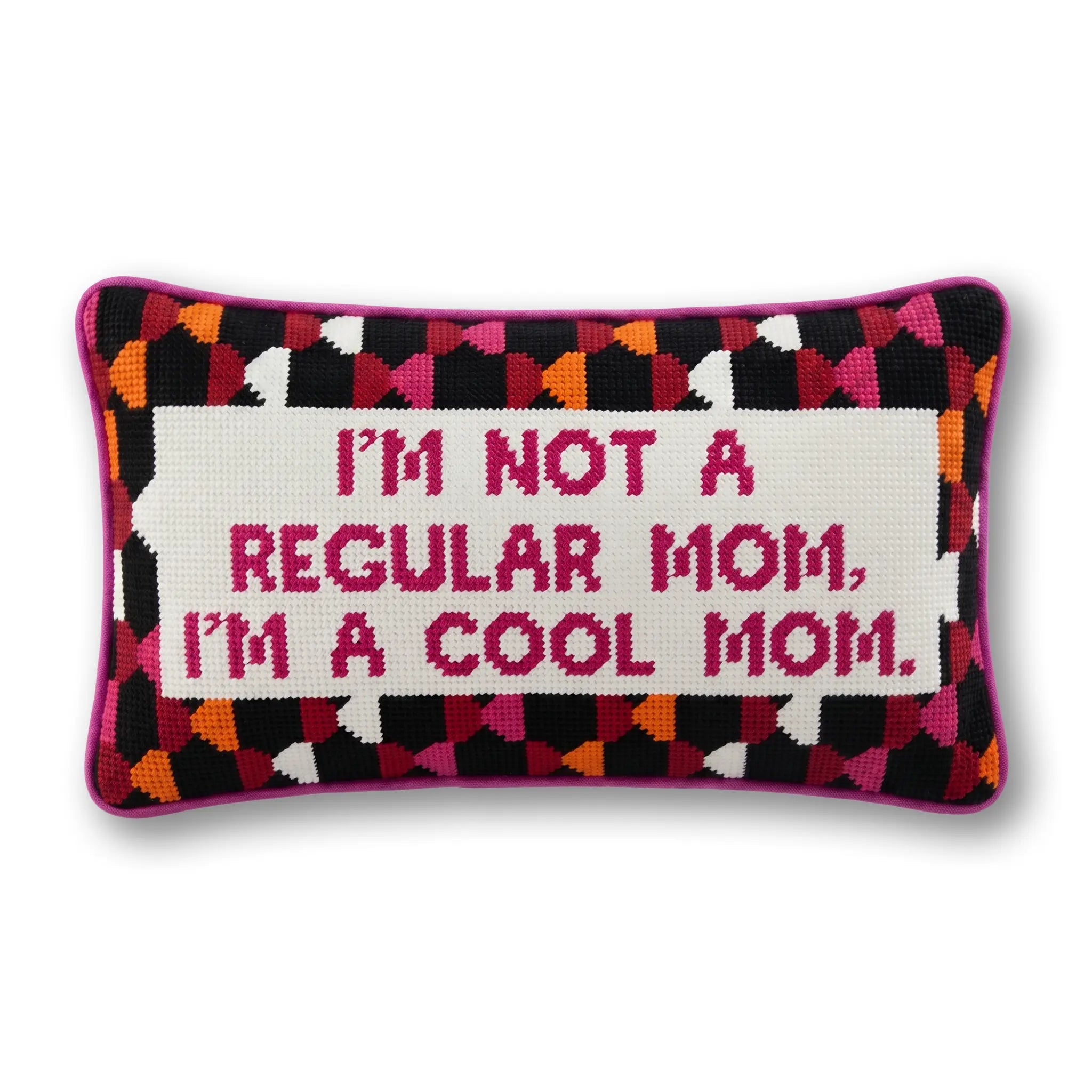 Cool Mom Needlepoint Pillow