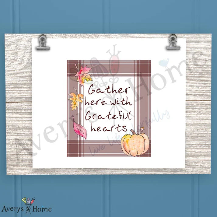 Gather Here Frosted Drinking Glass