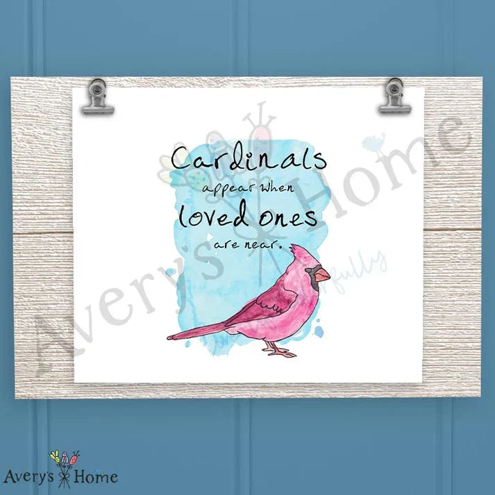 Cardinals Appear Frosted Drinking Glass