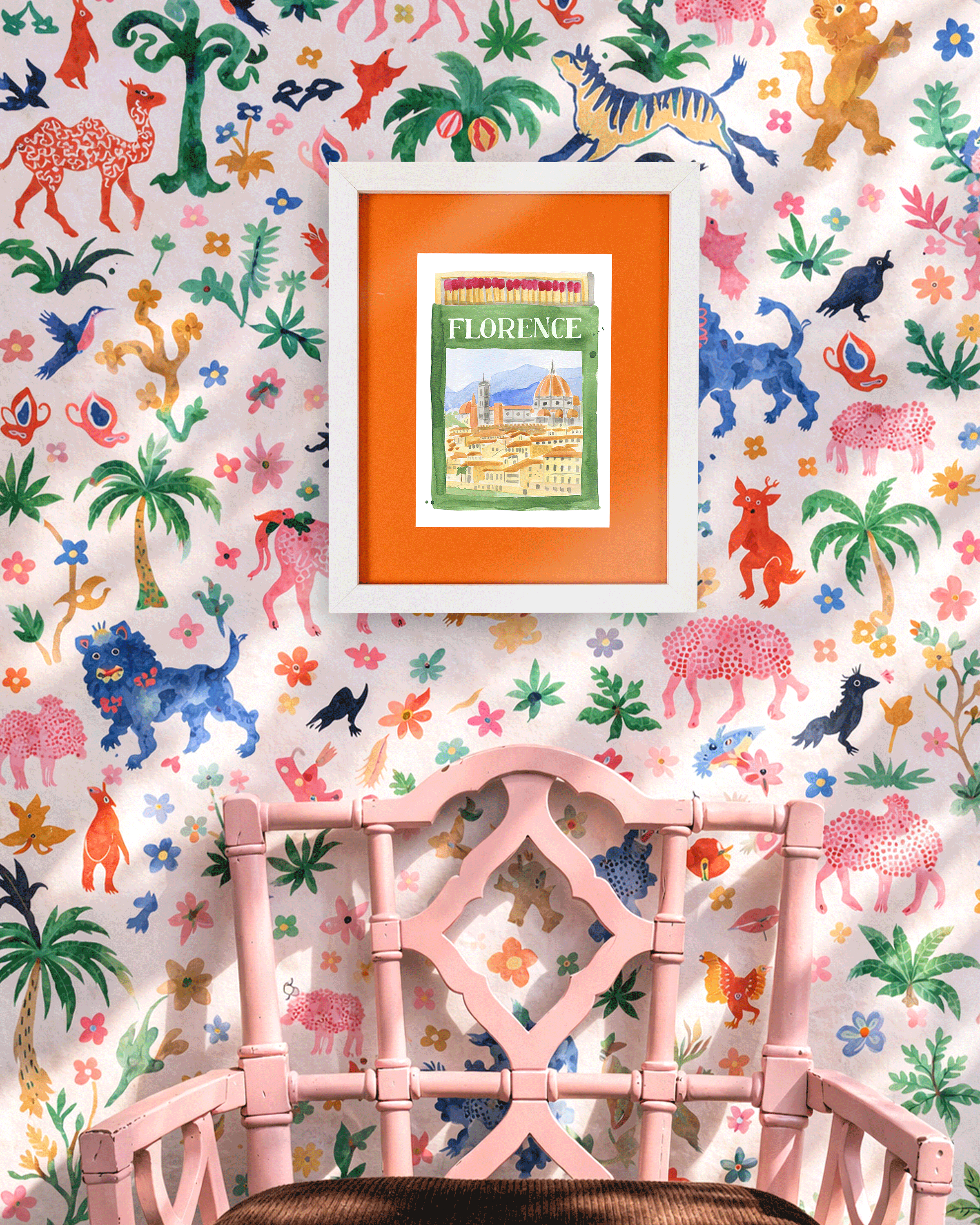 Florence Matchbook Art Print