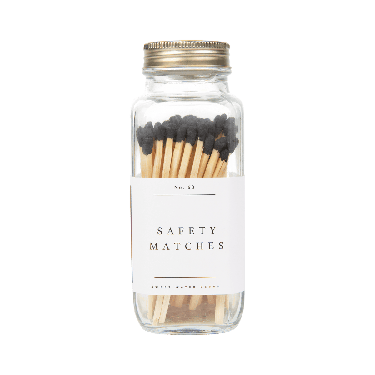 Black Tip Safety Matches - 60 Count, 3.75"