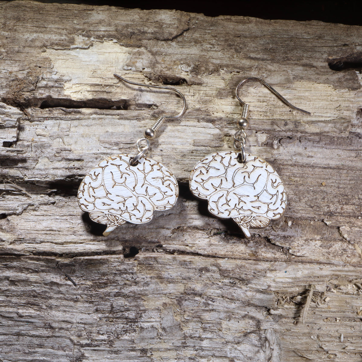 Unique Human Brain Earrings | Quirky Anatomy Jewelry