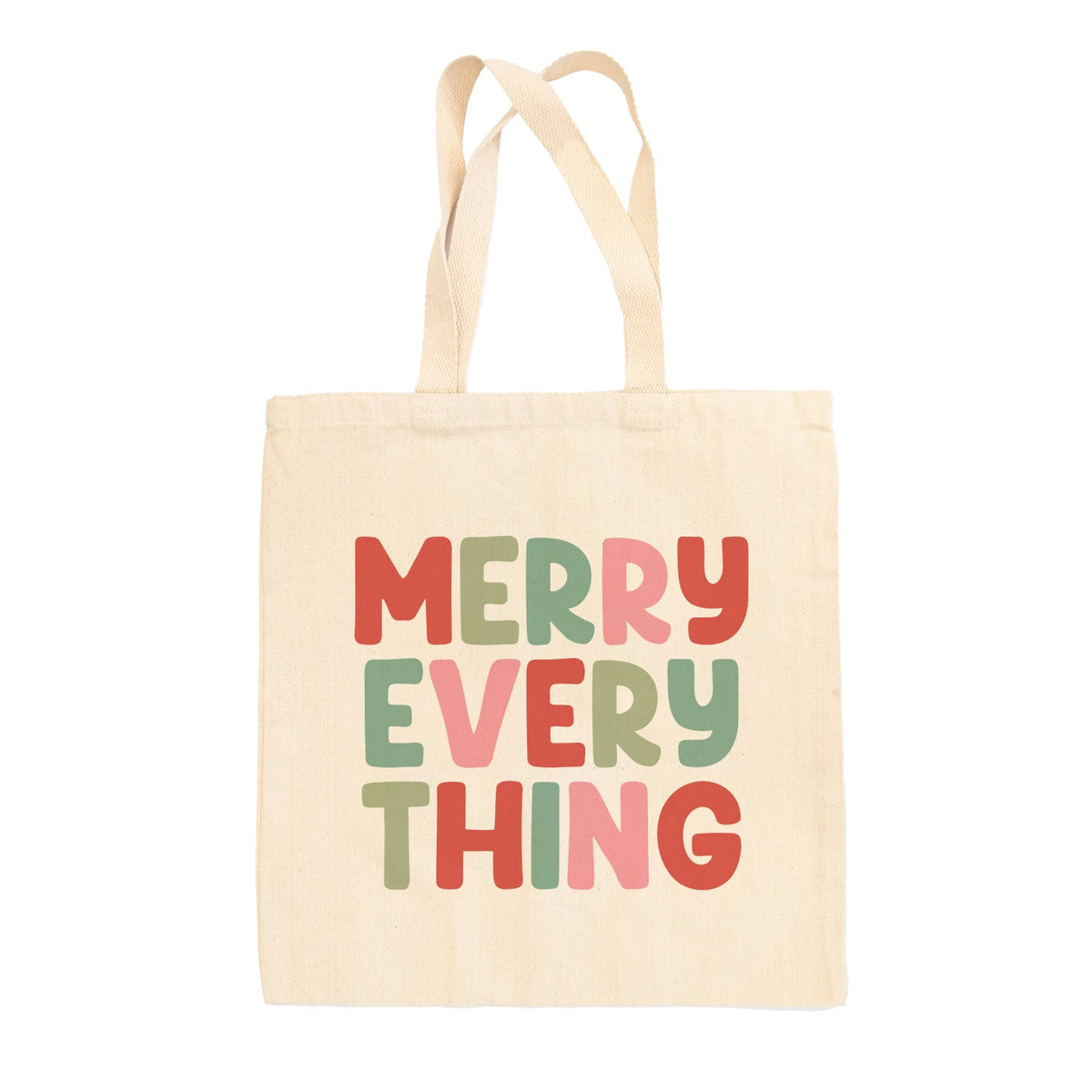 Merry Everything Colorful Tote Bag