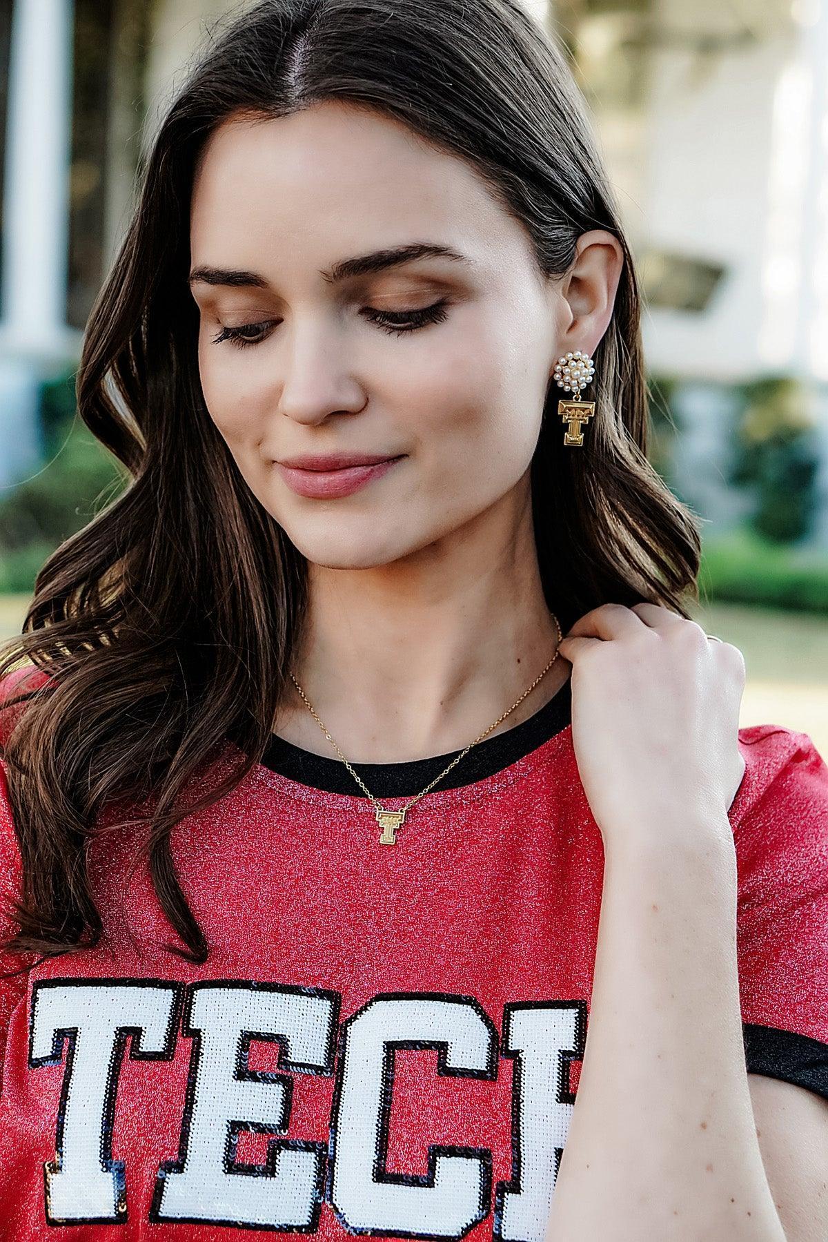 Texas Tech Red Raiders 24K Gold Plated Pendant Necklace