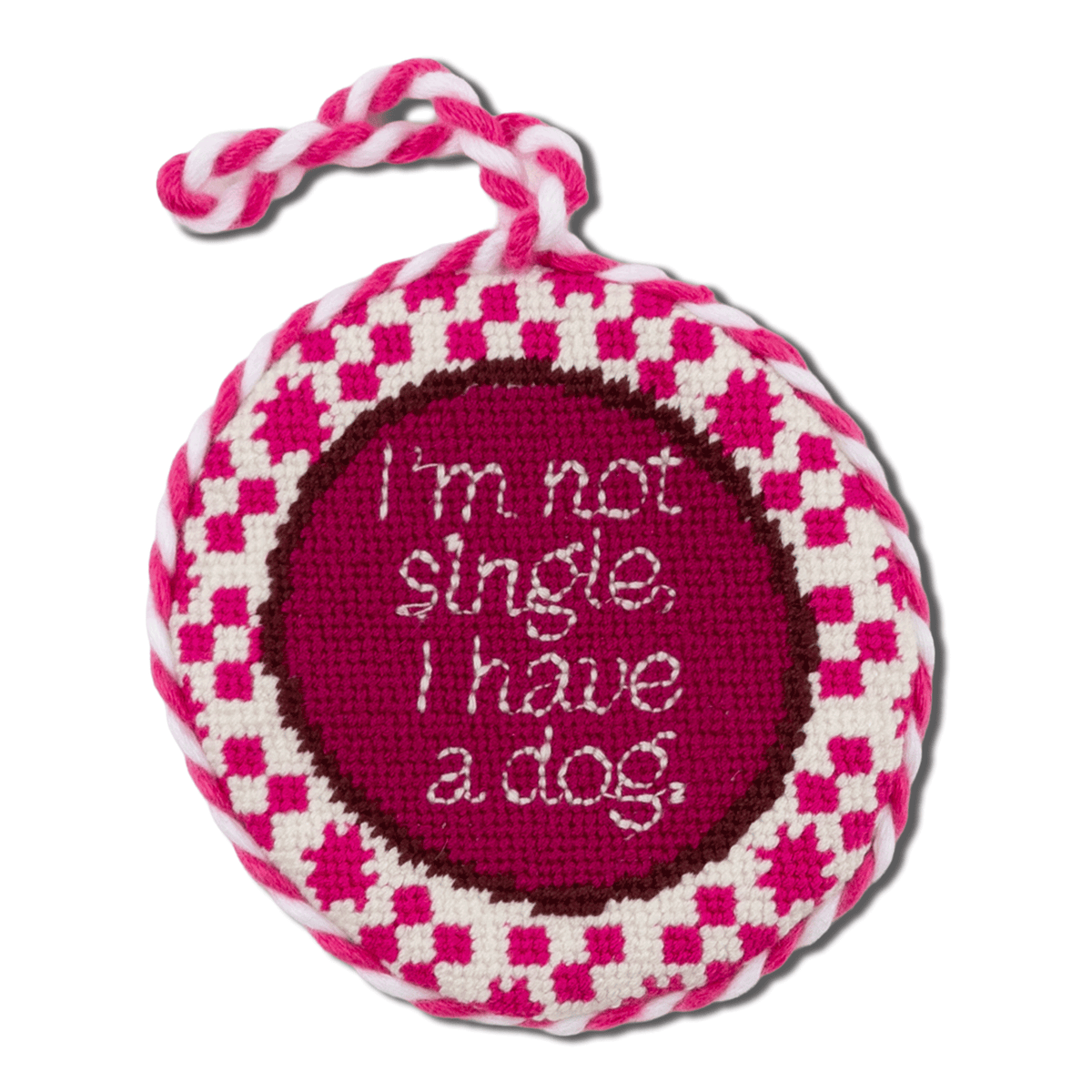 Not Single Needlepoint Ornament