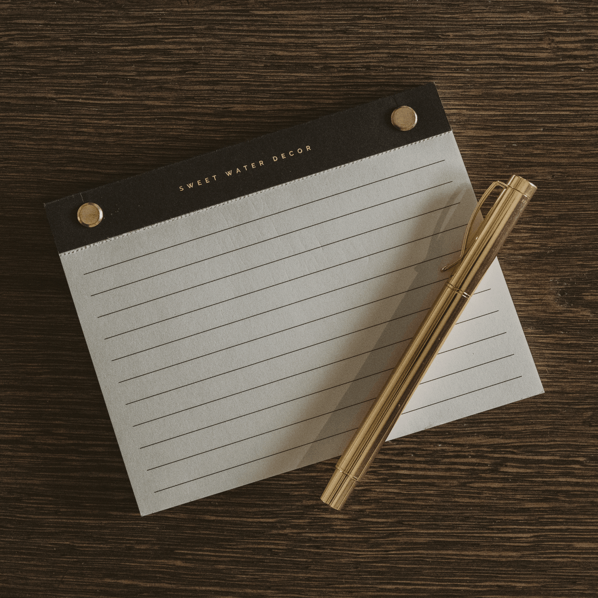 Small Gold Rivet Basic Notepad
