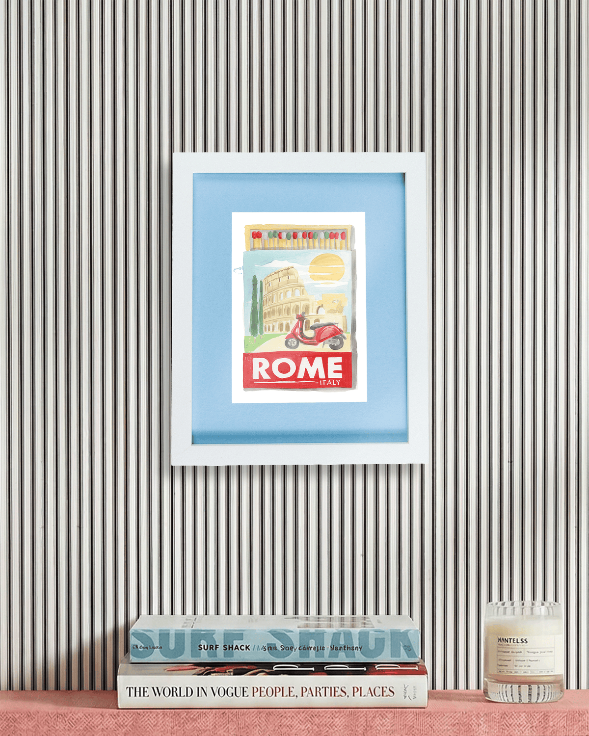 Rome Matchbook Art Print