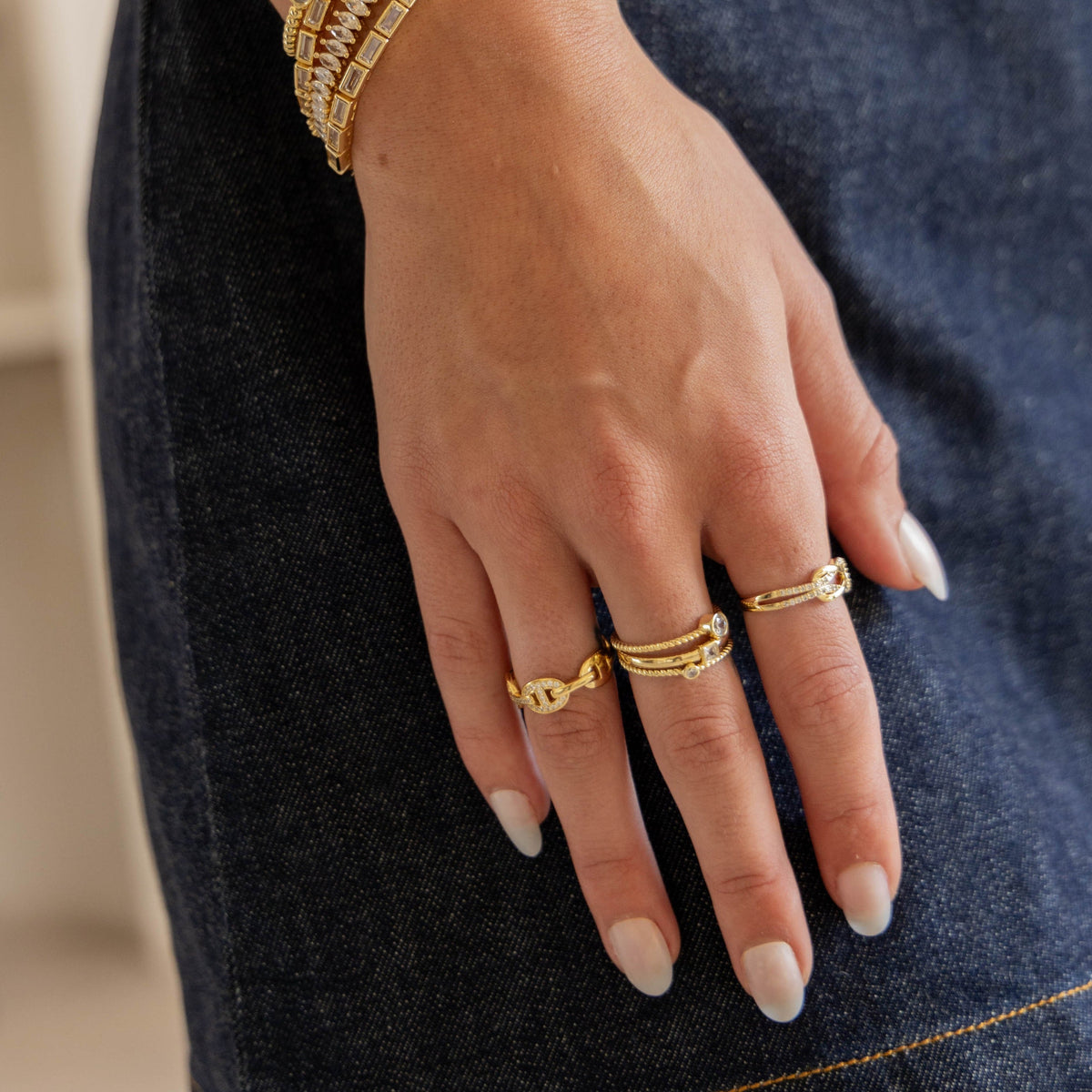 Rylynn Cz Knot Ring