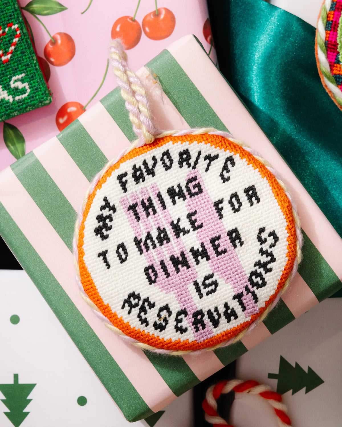 Needlepoint Ornament - Reservations