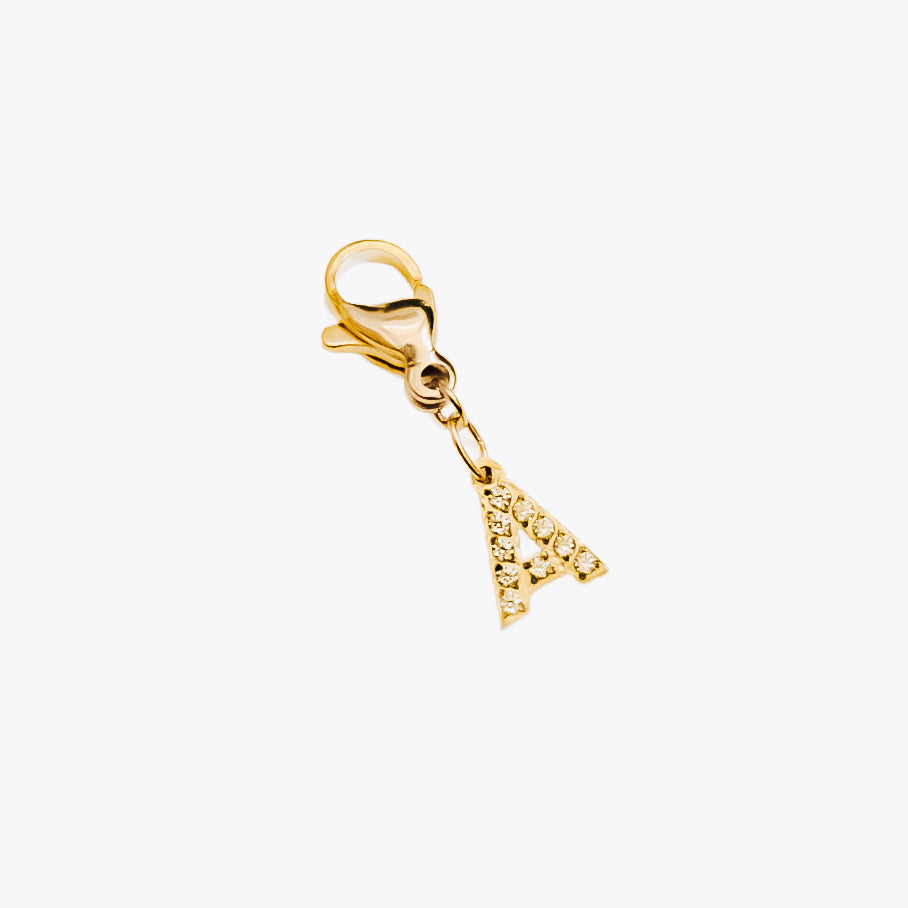 Bundled Initials Charm Bar Chanelle Charms - WATERPROOF