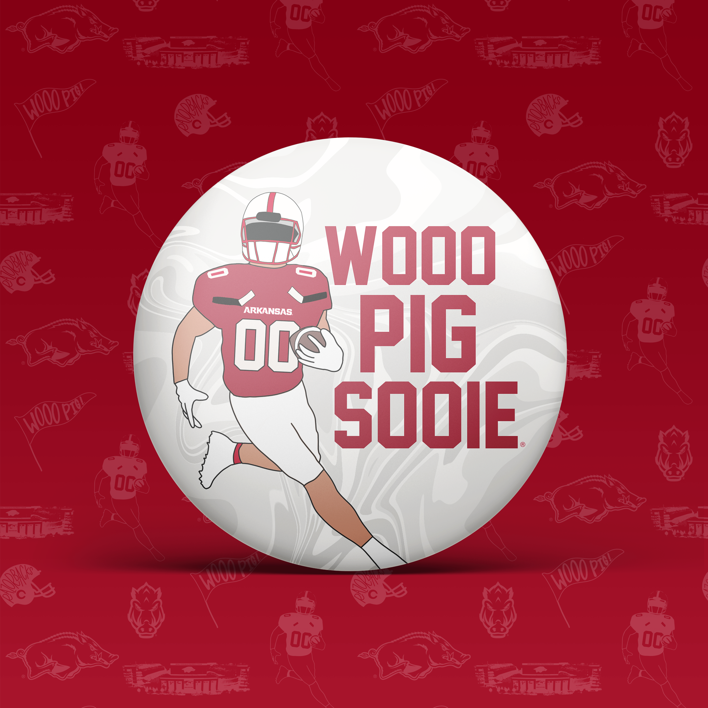 Wooo Pig Sooie Fball Player Button